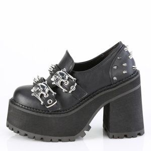 Goth Platform Skull Chunky High Heel Shoes